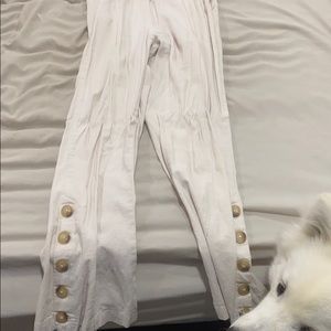 Linen off white pants from UO